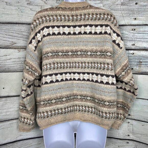 Woolrich Vintage Women’s Large Wool Nordic Sweater USA - Picture 5 of 9